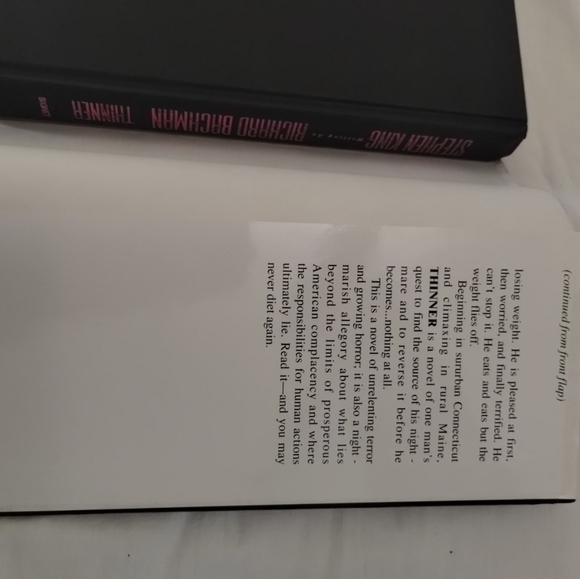 Thinner by Stephen King and Richard Bachman (1984, Hardcover BCE) Unique - Picture 15 of 16